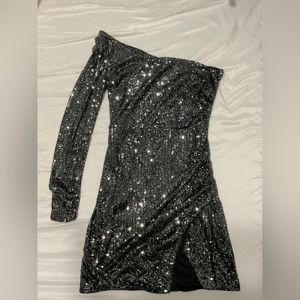 Sequin Black Dress size small